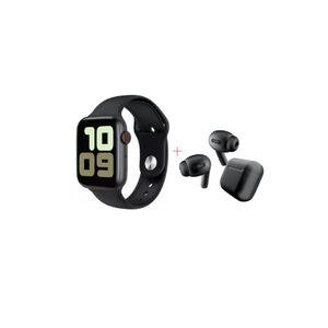 Dark Smart Watch and Earbud-Style Accessory Graphic