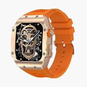 Green Lion Antonio James Watch with Orange Strap