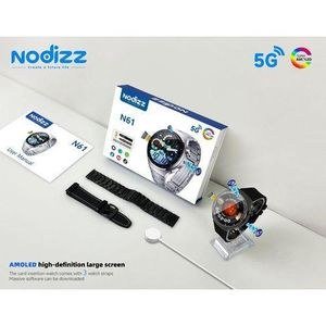 N61 Smart Watch Package with Dark Strap Examples