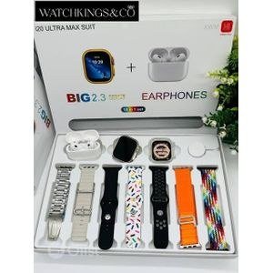 I20 Ultra Max Smart Watch Mixed Strap Package