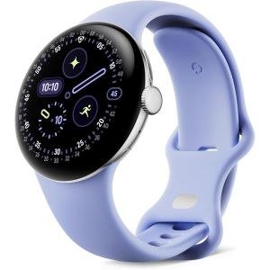 Google Pixel Watch4 Round Smart Watch with Lavender Strap