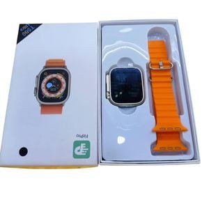 Orange-Strap Smart Watch Printed Box