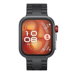Huawei Watch Fit4 Pro Dark Smart Watch with Red Side Accent