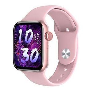 SmartBerry Pink Rectangular Smart Watch with Purple Screen