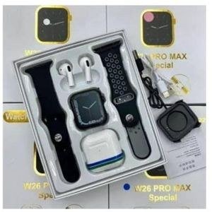 W26 Pro Max Watch Package with Dark and Dotted Straps