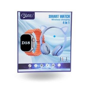 D58 Smart Watch and Pale Headphone Printed Box
