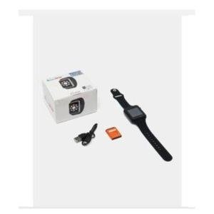 Black Square Smart Watch and Cable Package