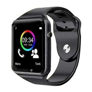 A1 Dark Square Smart Watch with Circular Menu Screen