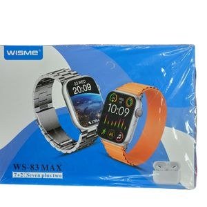 WISME WS83 Max Smart Watch Blue Printed Box