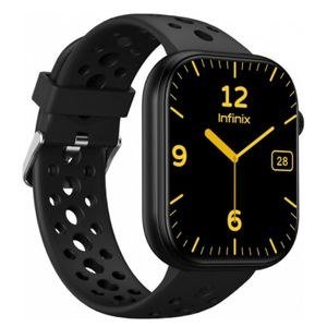 Infinix XWatch H4 Black Watch with Gold-Colour Clock Screen