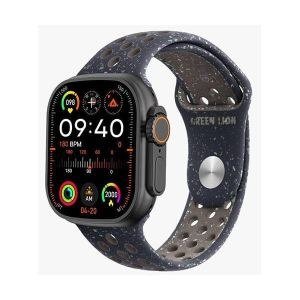 Green Lion Ultra Active Dark Patterned-Strap Smart Watch