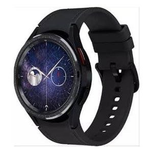 Samsung Galaxy Watch6 Classic Black Round Watch with Blue Screen