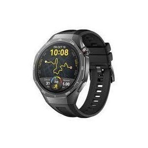 GT5 Pro Dark Round Smart Watch with Yellow Clock Figures