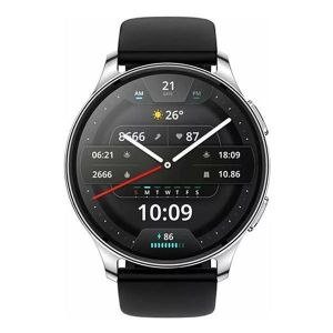 Amazfit Pop3R Silver-Colour Round Smart Watch