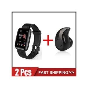 Smart Watch Wireless Bluetooth headset set-Black
