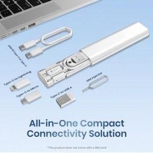 White Connection-Accessory Storage Box with Cable