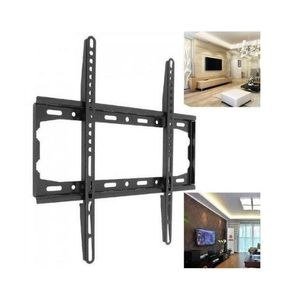 Black Television Mount with Long Perforated Rails