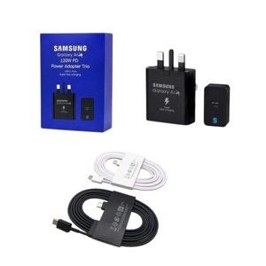 Samsung Black Power Adapter and Cable Arrangement