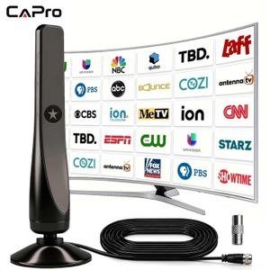 CAPro Upright Black Television Antenna with Base