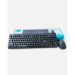 Mikuso Dark Keyboard and Mouse Arrangement