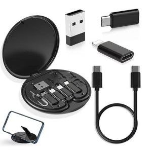 Dark Round Connector-Accessory Storage Case
