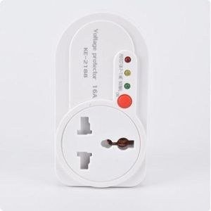 White Rounded Socket Power Guard with Front Indicators