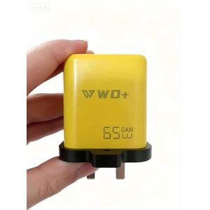 WO Plus Yellow Wall Adapter with Dark Lower Section