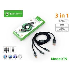 T9 Dark Multi-End USB Cable with Green Package