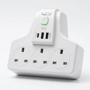 Lucky Hawk C14 Pale Socket and USB Adapter