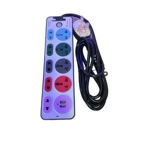 Logan Longan Purple Socket Strip with Dark Cable