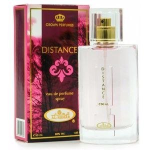 Crown Distance Fragrance Bottle and Pink Carton