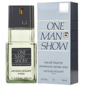 One Man Show Clear-Looking Fragrance Bottle and Box