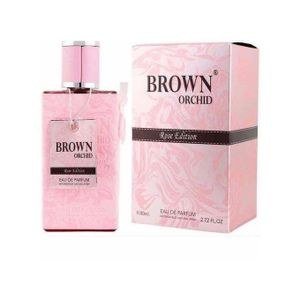 Brown Orchid Rose Edition Pink Fragrance Bottle and Box