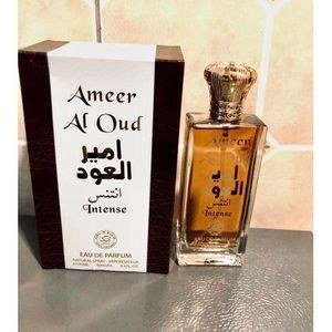 Ameer Al Oud Amber-Colour Fragrance Bottle and Carton