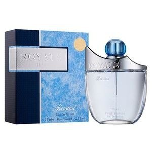 Royal Blue Clear-Looking Fragrance Bottle and Box