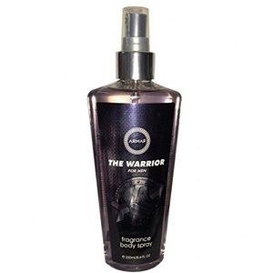 The Warrior Tall Dark Body Spray Bottle