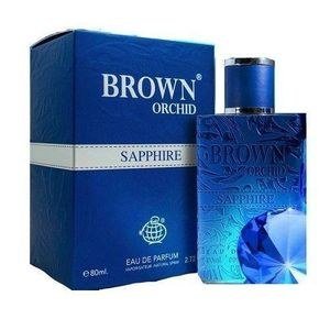 Brown Orchid Sapphire Blue Fragrance Bottle and Box