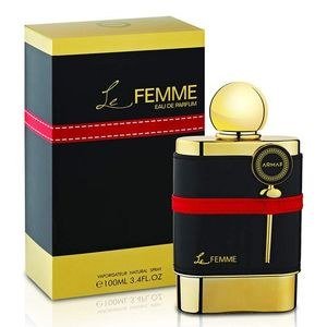 Armaf Le Femme Dark Fragrance Bottle with Gold-Colour Sections
