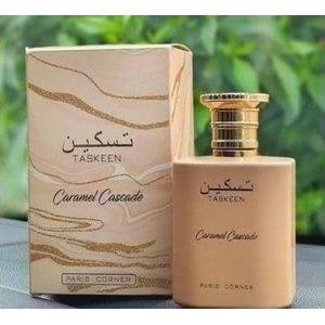 Taskeen Caramel Cascade Pale Brown Fragrance Bottle