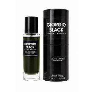 Clive Dorris Giorgio Black Small Fragrance Bottle and Box