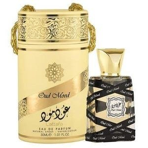 Oud Mood Dark Decorative Fragrance Bottle and Gold-Colour Box