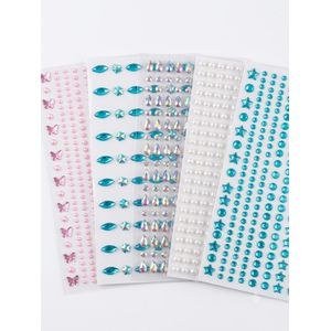 Decorative Crystal-Style Sticker Sheets