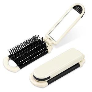 ShebSheb Foldable Hair Brush with Mirror