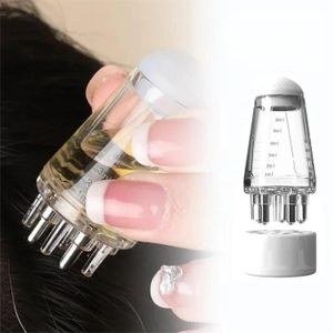 ShebSheb Scalp Oil Applicator Comb, Transparent Smooth Root Applicator Bottle, Mini Care Tool and Massager