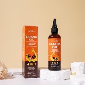 Organic Batana 4-in-1 Pure Oil With Rosemary, Castor & Pumpkin Seed - Nourishes, Strengthens & Promotes