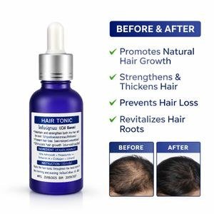 Tonic 15% Minoxidil + Finasteride Oil – Fast Beard & Hair Treatment - 50mls