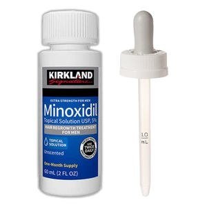 Kirkland Minoxidil Hair & Beard Treatment Extra Strength For Men 5% Minoxidil Topical Solution 2 Fl Oz