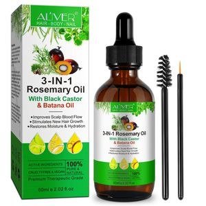 Aliver 3-in-1 Rosemary Oil + Black Castor Oil + Batana Oil - 60mls