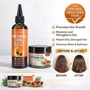 Perubatanalhikmah Batana Oil 4-in-1 Set – Thick, Strong & Healthy Hair