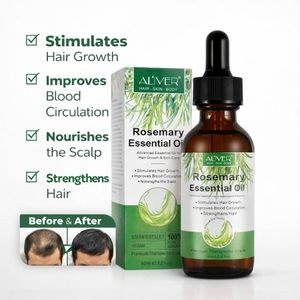 Aliver Rosemary Essential Oil-Labelled Bottle